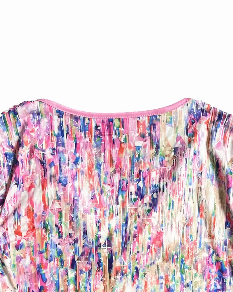 Colorful Printed Fashion Street Blouse