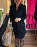 Solid Color Lapel Casual Dress