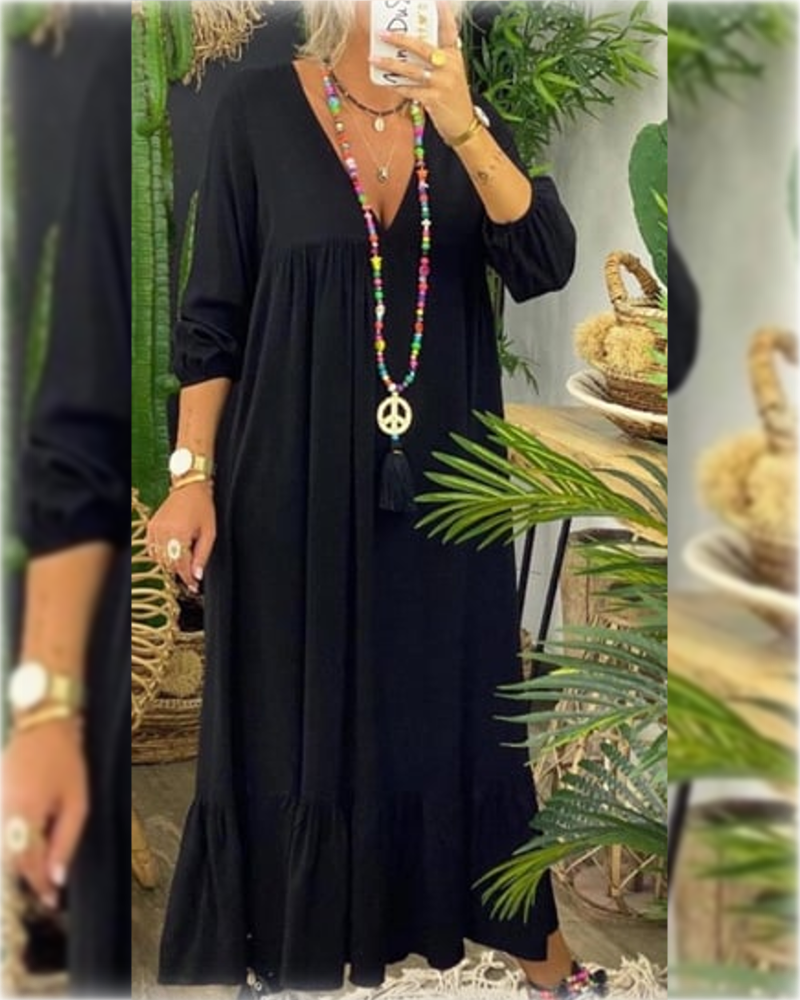Straight Long Sleeve Dress