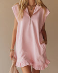 Sleeveless Zipper Casual Dress