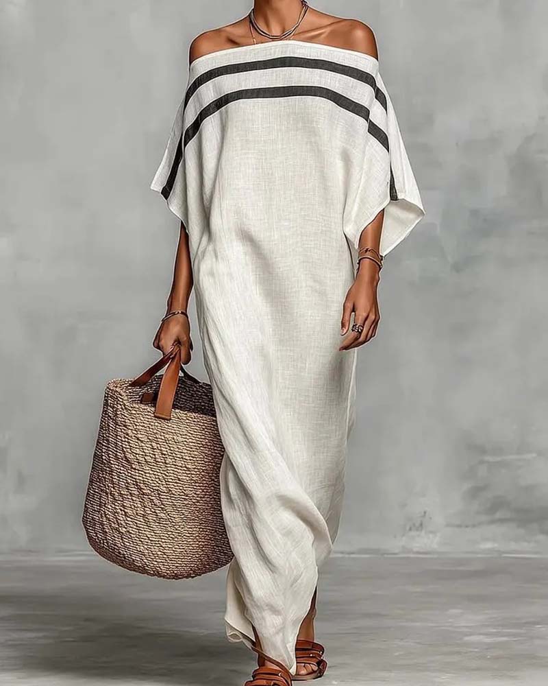 One Shoulder Fashion Long Dress